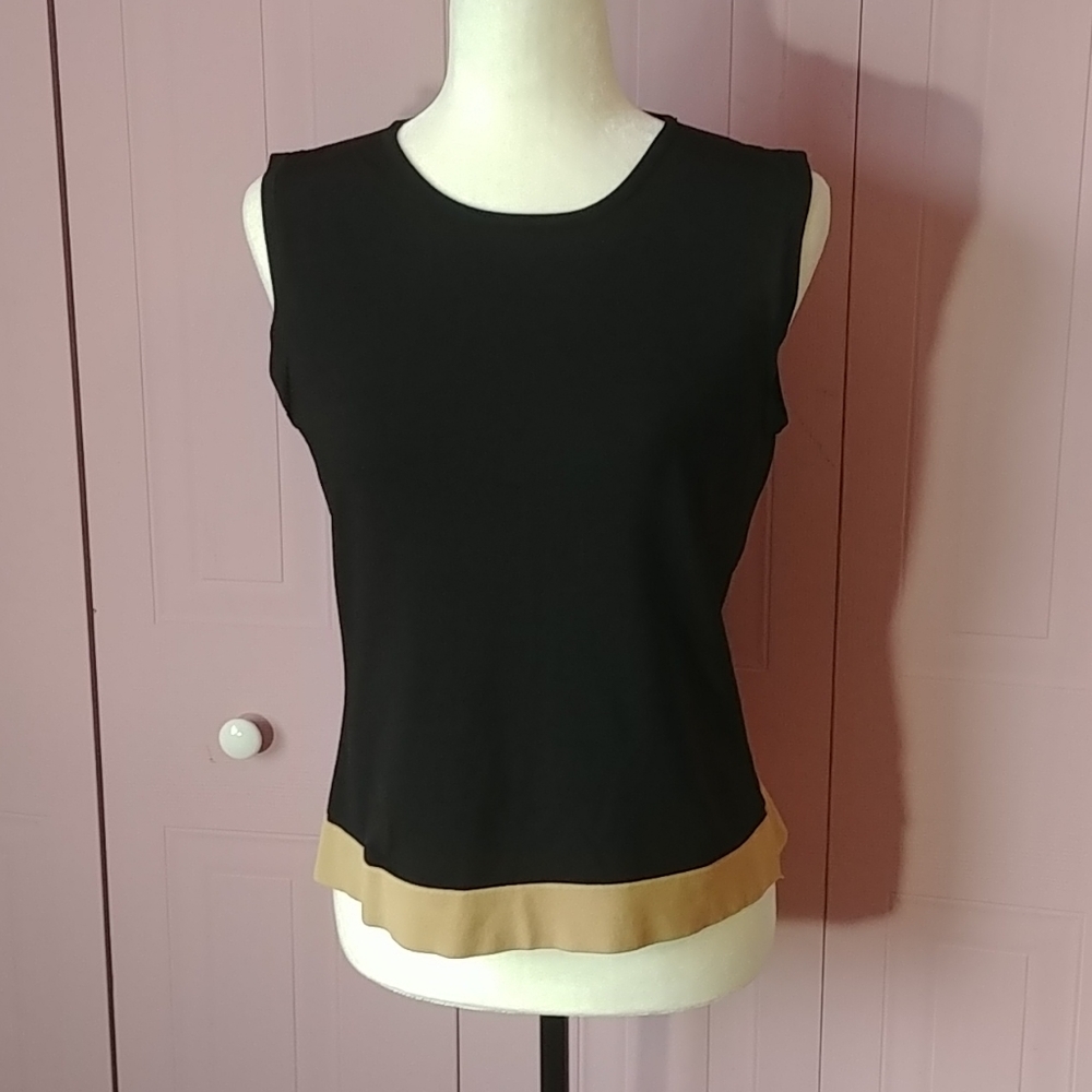 Black and tan tank top
